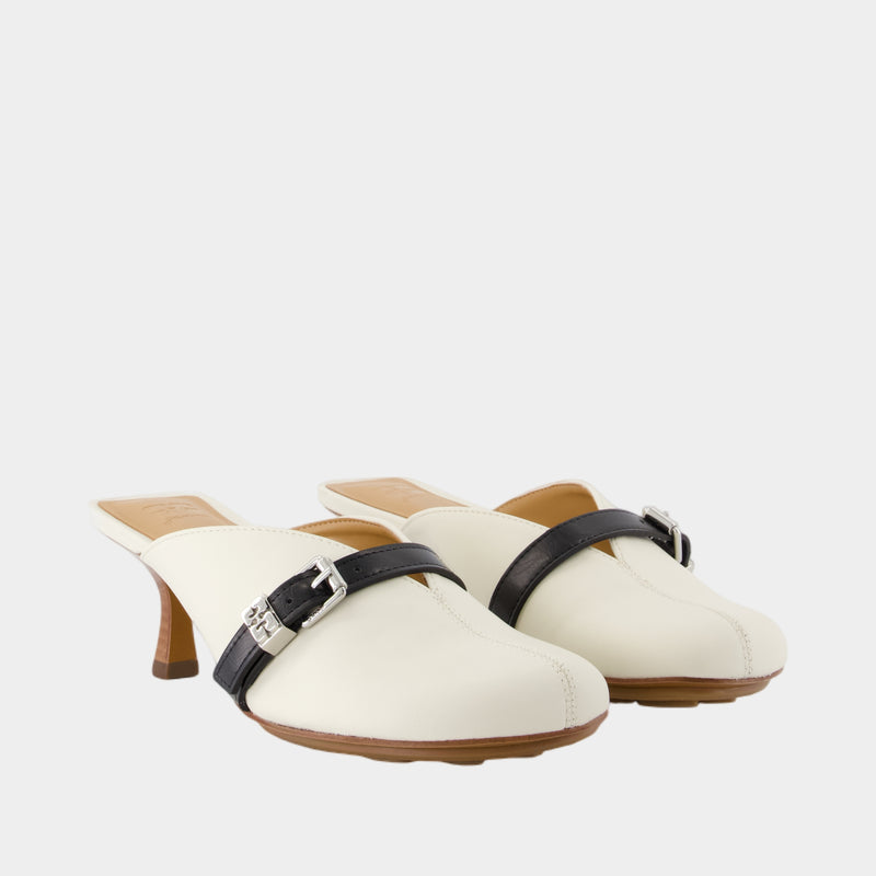 Sandales Sue Heeled - Ganni - Cuir - Blanc