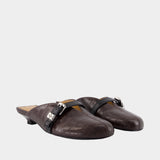 Sandales Sue Kitten Croco - Ganni - Synthétique - Marron
