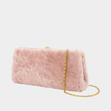 Pochette Ellon Shearling - By Malene Birger - Cuir - Rose