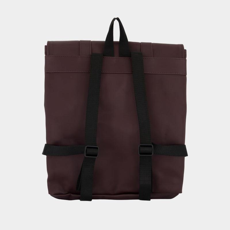 Sac À Dos Msn Bag Mini W3 - RAINS - Synthétique - Bordeaux