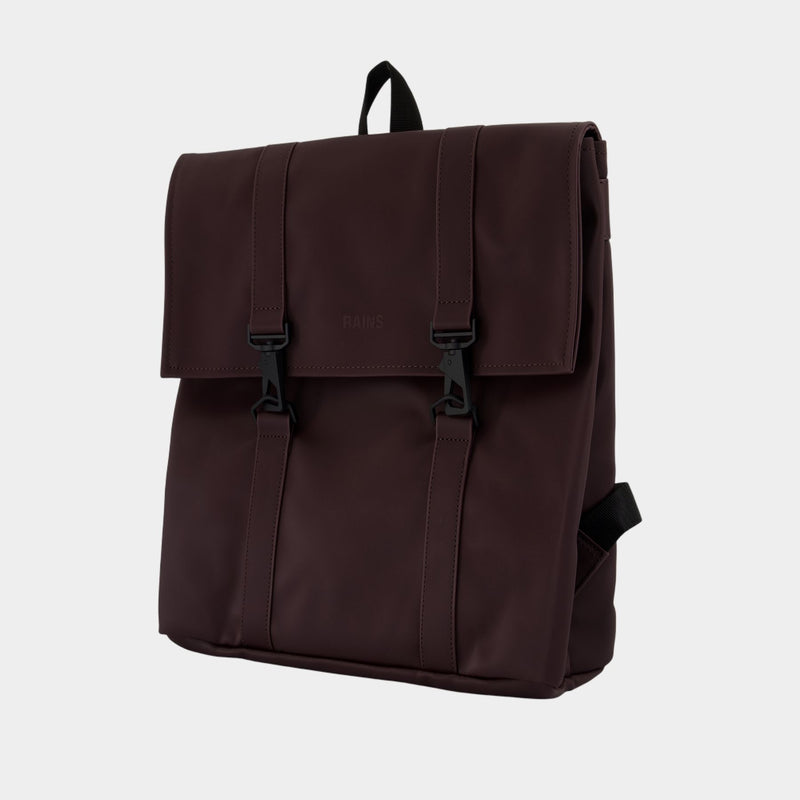 Sac À Dos Msn Bag Mini W3 - RAINS - Synthétique - Bordeaux