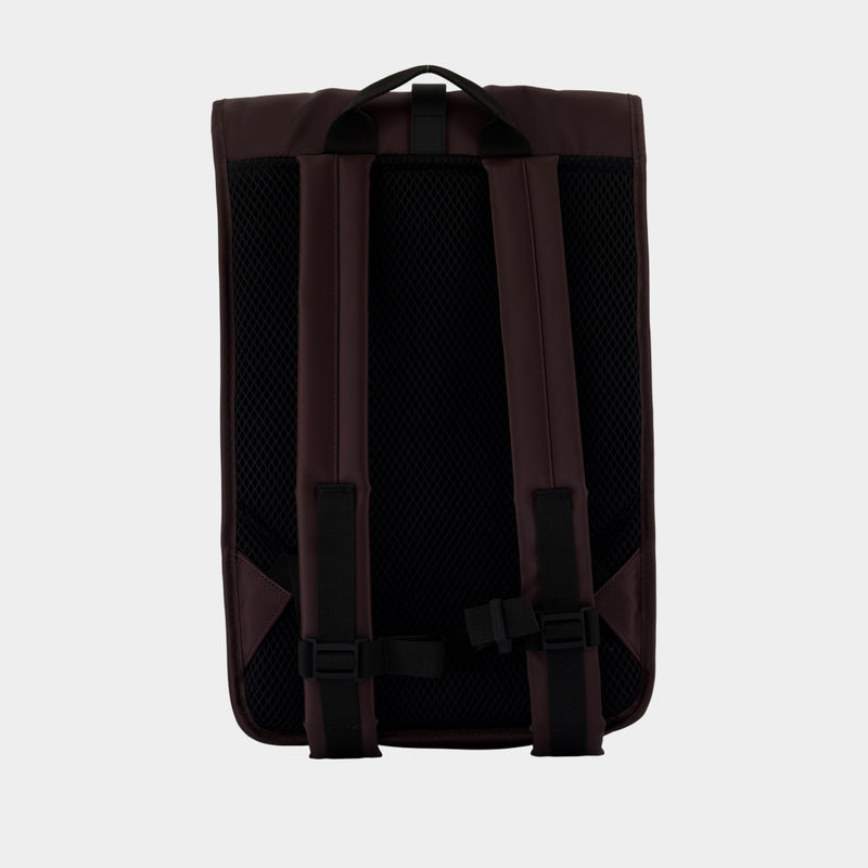 Sac À Dos Rolltop Rucksack W3 - RAINS - Synthétique - Bordeaux