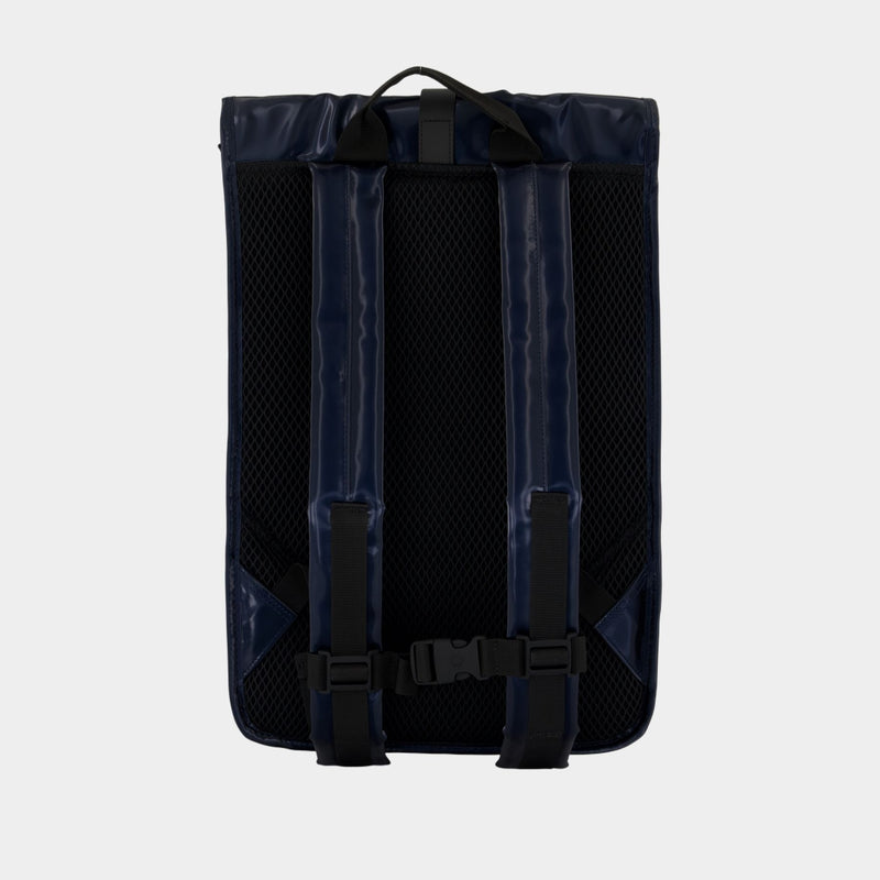 Sac À Dos Rolltop Rucksack W3 - RAINS - Synthétique - Bleu