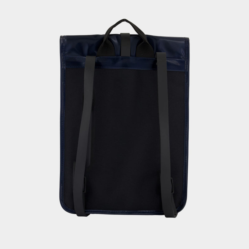 Sac À Dos Rolltop Rucksack Mini W3 - RAINS - Synthétique - Bleu