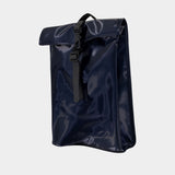 Sac À Dos Rolltop Rucksack Mini W3 - RAINS - Synthétique - Bleu