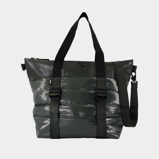 Cabas Puffer Mix Tote Bag Mini W3 - RAINS - Synthétique - Vert
