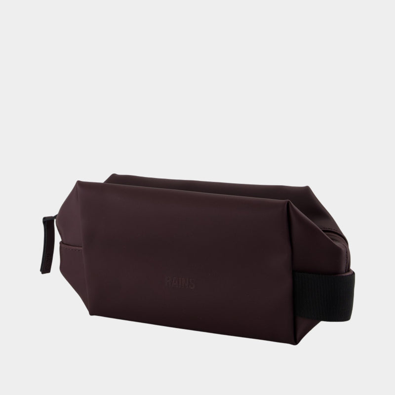 Pochette Wash Bag Small W3 - RAINS - Synthétique - Bordeaux