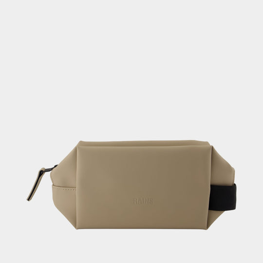 Pochette Wash Bag Small W3 - RAINS - Synthétique - Beige