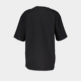 T-Shirt Relaxed Fit - Ganni - Coton - Noir