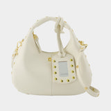 Sac À Main Hobo Mini - Ganni - Cuir - Blanc