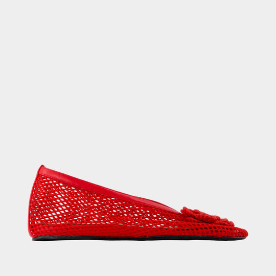 Ballerines Jenny Flower - Ganni - Synthétique - Rouge