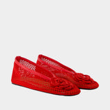 Ballerines Jenny Flower - Ganni - Synthétique - Rouge