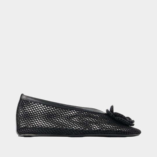 Ballerines Jenny Flower - Ganni - Synthétique - Noir