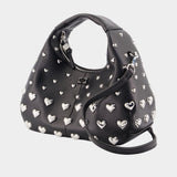Sac À Main Hobo Mini Heart - Ganni - Synthétique - Noir