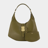 Sac Porté Épaule Kat Large Butter - Ganni - Synthétique - Kaki