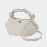 Sac À Main Bou Mini Ostrich - Ganni - Synthétique - Blanc