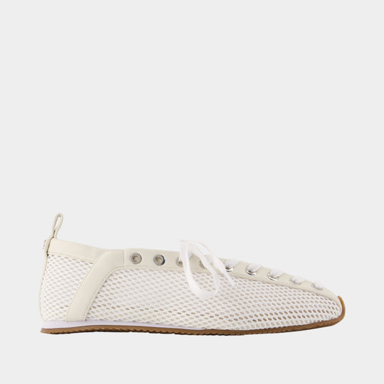 Ballerines Sporty - Ganni - Synthétique - Ivoire