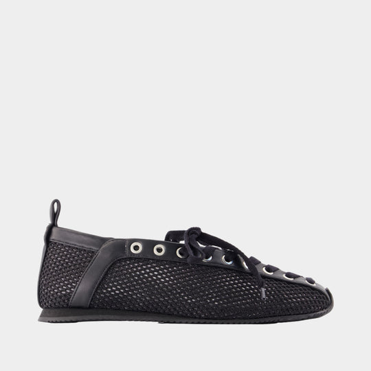 Ballerines Sporty - Ganni - Synthétique - Noir