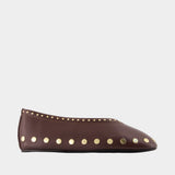 Ballerines Jenny - Ganni - Synthétique - Marron
