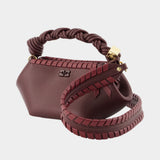 Sac À Main Bou Mini - Ganni - Synthétique - Bordeaux
