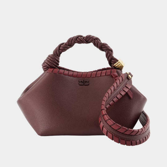 Sac À Main Bou Small - Ganni - Synthétique - Bordeaux
