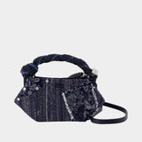Sac À Main Bou Mini - Ganni - Coton - Bleu