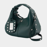 Sac À Main Mini Studs - Ganni - Synthétique - Vert Foncé