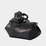 Sac Porté Épaule Bou East/west Box - Ganni - Synthétique - Noir