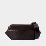 Sac Porté Épaule Bou East/west  - Ganni - Synthétique - Marron