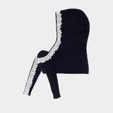 Balaclava Lace - Ganni - Laine - Noir