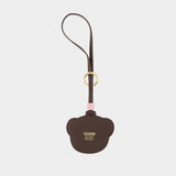 Charm Teddy Bear - Ganni - Synthétique - Marron
