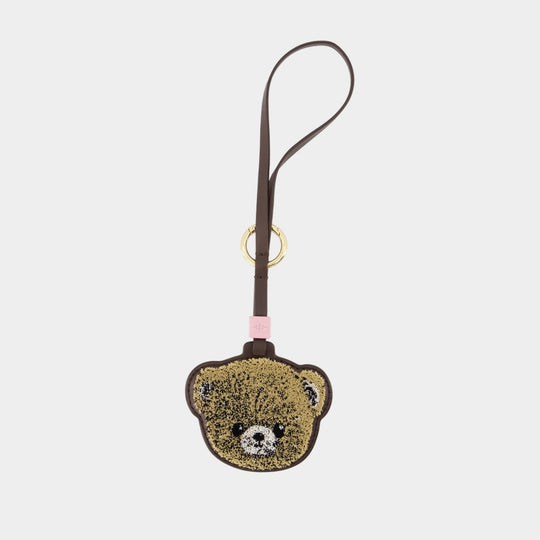 Charm Teddy Bear - Ganni - Synthétique - Marron