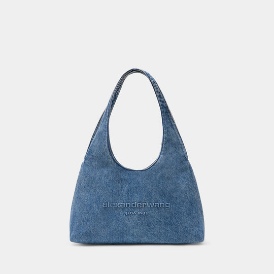 Sac Porté Épaule Pike Medium - Alexander Wang - Coton - Bleu