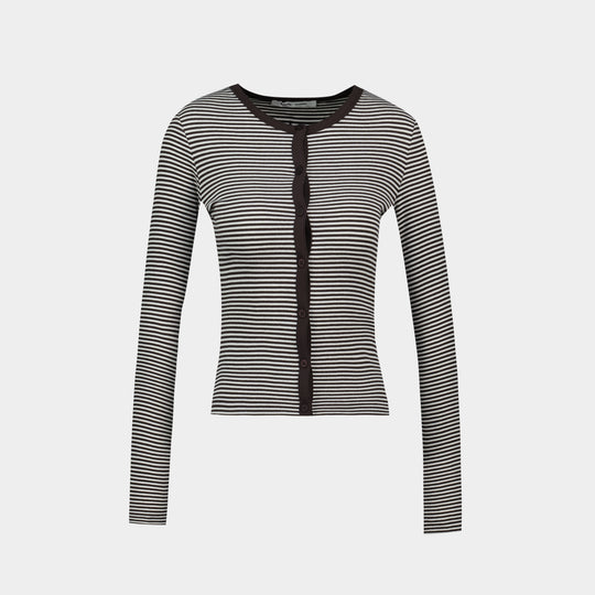 Cardigan Saalexo Ls 7542 - SAMSØE SAMSØE - Coton - Gris
