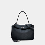 Sac À Bandoulière Rodeo - Balenciaga - Cuir - Gris Foncé