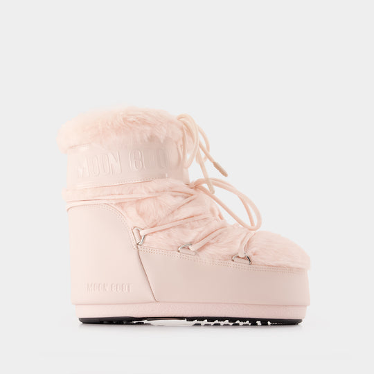 Bottines Icon Low - Moon Boot - Synthétique - Rose