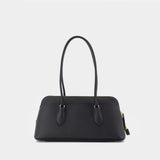 Sac À Main Lock East West Satchel - Tory Burch - Cuir - Noir