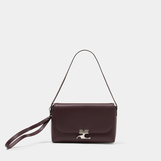 Sac Porté Épaule Icotype - Courreges - Cuir - Bordeaux