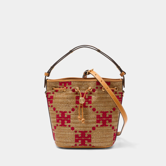 Sac À Main T-Monogram - Tory Burch - Synthétique - Beige