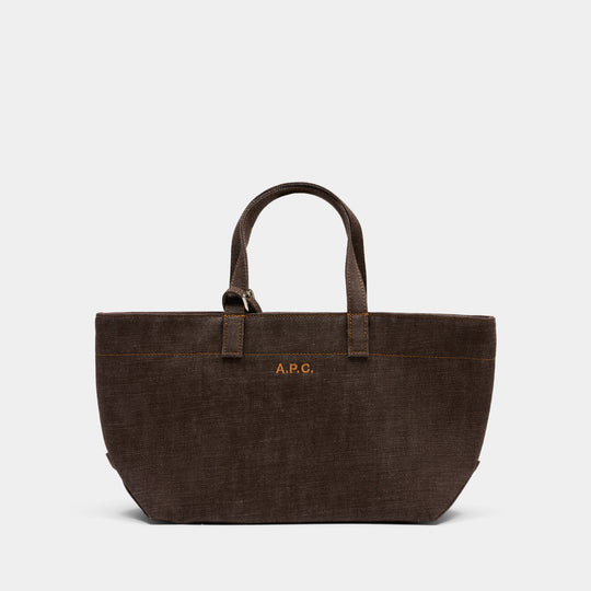 Cabas Le Drummer Small - A.P.C. - Coton - Marron