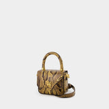 Sac À Main Python Micro Ma - Amiri - Cuir - Marron