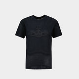 T Shirt Orb Patch - Vivienne Westwood - Synthétique - Noir
