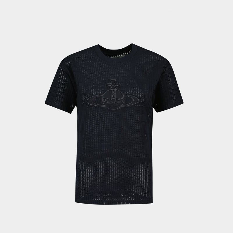 T Shirt Orb Patch - Vivienne Westwood - Synthétique - Noir