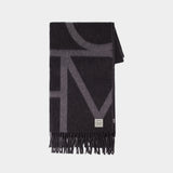 Écharpe Monogramme - TOTEME - Laine - Gris