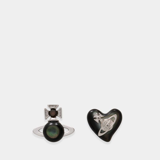 Boucles D'oreilles Thomasina - Vivienne Westwood - Métal - Noir
