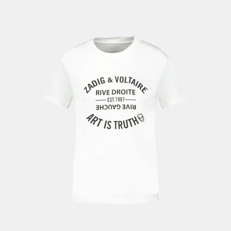 T-Shirt Walk Ico Blason Eco - Zadig & Voltaire - Coton - Blanc