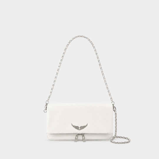 Sac À Bandoulière Rock Grained - Zadig & Voltaire - Cuir - Blanc