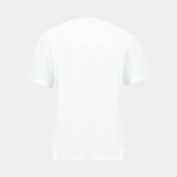 T-Shirt Boots Print - Ganni - Coton - Blanc