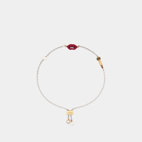 Bracelet Lip Rouge Slider - Marc Jacobs - Laiton - Multi
