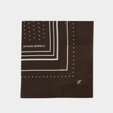 Écharpe 85x85 - OFFICINE GENERALE - Laine - Marron